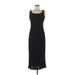 Evan Picone Cocktail Dress - Sheath Scoop Neck Sleeveless: Black Print Dresses - Women's Size 8