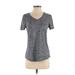 Danskin Active T-Shirt: Gray Activewear - Women's Size Small