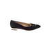 Charlotte Olympia Flats: Slip-on Chunky Heel Casual Black Print Shoes - Women's Size 39 - Pointed Toe