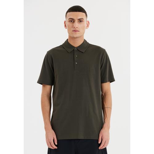 Langarm-Poloshirt SOS ""Monviso"" Gr. XXL, grün (olivgrün) Herren Shirts in unwiderstehlich weicher Qualität