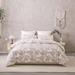 Cotton Clipped Jacquard Jacobean Floral Duvet Cover 3Pcs Set