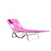 Chaise Lounge Beach Chair for Adults with Face Hole- Folding Lounger for Reading on Stomach - Deluxe, Foldable Laying Out Chair