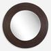 Uttermost Dutton Dark Walnut Round Mirror - 36"W x 36"H x 1.5"D