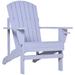 Wooden Outdoor Patio Adirondack Chairs with Cupholders