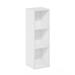 Furinno Fulda 3-Tier Space Saving Storage Shelf Bookcase, 10-Inch Width