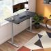 Inbox Zero Sarahi 59 W Standing Desk w/ Dual Monitor Arm Wood in Black/Brown | 28 H x 59 W x 28 D in | Wayfair 0C1D08BA7BC04F0DA53D02CBDF141A8C