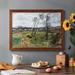 Winston Porter Field at Gennevilliers, 1877 - Single Picture Frame Print on Canvas Canvas, in Brown/Green | 28 H x 42 W x 1.5 D in | Wayfair