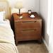 Wildon Home® Angadveer 2pcs 2- Drawer Solid Wood Nightstand (1 pair) Wood in Brown | 19.68 H x 19.68 W x 16.14 D in | Wayfair