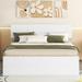 Latitude Run® Modern Full Bed Frame w/ Twin Size Trundle & 2 Drawers Wood in White | 35.4 H x 56.4 W x 78.8 D in | Wayfair