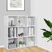 Millwood Pines Constanta Bookcase Wood in White | 35.8 H x 35.5 W x 11.9 D in | Wayfair 49EBB846AA2045E0B172A50C0F87B6B2