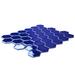 Merola Tile Metro Ion 2.32" x 2" Porcelain Mosaic Honeycomb Mosaic Tile Porcelain in Blue | 2 H x 2.32 W x 0.22 D in | Wayfair WJBM2HGSP