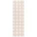 White 96 x 27 x 0.5 in Area Rug - Gracie Oaks Roehl Plaid Hand Woven Flatweave Cotton Area Rug in Beige Cotton | 96 H x 27 W x 0.5 D in | Wayfair