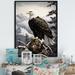 Millwood Pines Mosaic Bold Eagle Majesty I On Canvas Print Canvas, Cotton in Brown/White | 20 H x 12 W x 1 D in | Wayfair