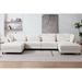 Brown Sectional - Latitude Run® Oversized Modular Sectional Fabric Sofa Set w/ 6pcs Pillows Polyester | 33.46 H x 144.48 W x 71.85 D in | Wayfair