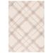 White 72 x 72 x 0.5 in Area Rug - Gracie Oaks Kasandra Plaid Hand Woven Flatweave Cotton Area Rug in Beige Cotton | 72 H x 72 W x 0.5 D in | Wayfair