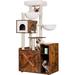 Tucker Murphy Pet™ 61.02" H Mowbray Cat Tree Manufactured Wood in Brown | 61.02 H x 28.35 W x 17.72 D in | Wayfair D1CEE32849EB487B98C8B9B2D821365D