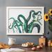 Wexford Home Octo Legs Framed On Canvas Print Canvas, Solid Wood in Green | 14 H x 20 W x 1.5 D in | Wayfair CF15-UVAN199-BS01