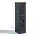 Inbox Zero 5 Drawer Metal Vertical File Cabinet w/ Lock Metal in Black | 64.21 H x 14.96 W x 17.72 D in | Wayfair 68E35F2B85DB4C00BEABA3C1E5D22432