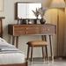 Everly Quinn Cerny Vanity Wood in Brown | 52.76 H x 37.4 W x 16.54 D in | Wayfair A030C6AD006B4C0FBB1E2D92E8E1B661