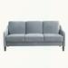 Red Barrel Studio® Farragut 73.22" Upholstered Sofa Velvet in Gray | 22.83 H x 73.22 W x 31.5 D in | Wayfair CABCCECAB4864C0FBF57F8B117E10B83