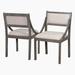 Gracie Oaks Tijn Dining Chair Wood/Upholstered in Gray/Brown | 34.6 H x 20.7 W x 20.3 D in | Wayfair 3EFC52636242464AAF4DF5AE70203B0A