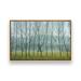 Winston Porter Misty Normandy Meadow On Canvas by Caroyl La Barge Print Canvas in Blue/Green/Yellow | 10 H x 32 W x 1.75 D in | Wayfair
