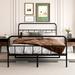Ebern Designs Wendi Metal Open-Frame Bed Metal in Brown | 47.5 H x 54 W x 75 D in | Wayfair 0A70B3BE61394F9D84547AC3F2F3A3DE