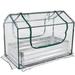 Arlmont & Co. Garmer Mini Greenhouse PVC Vinyl/Steel in White | 36 H x 50 W x 27 D in | Wayfair EA7C3B8114E643999769B8159DEAB69C