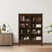 LORENZO Solid Wood Standard Bookcase Wood in Brown | 59 H x 39 W x 14 D in | Wayfair 06WAQ38LUWUXHOTYAP