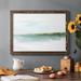 Wexford Home Green Ribbon Coast I - Single Picture Frame Print on Canvas Canvas, Solid Wood in Blue/Gray/Green | 28 H x 42 W x 1.5 D in | Wayfair