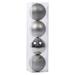 The Holiday Aisle® Shatterproof 4-Finish Christmas Ball Ornaments Plastic in Gray/Black/Yellow | 6"H x 6" W x 6" D | Wayfair