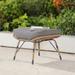 George Oliver Kluss Outdoor Ottoman w/ Sunbrella® Cushion Metal/Wicker/Rattan | 25.6 W x 19.1 D in | Wayfair E6A0CEAB0493483F88CF10799F445CD6