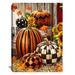 August Grove® Pattern Pumpkins Canvas, Wood in Brown | 24 H x 18 W x 1 D in | Wayfair 978F5BFC14624E648DD4FABA55807B17