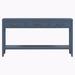 Red Barrel Studio® Zareen 59.1" Console Table Wood in Blue | 31.7 H x 59.1 W x 13.8 D in | Wayfair 2AC017F5F77B4817BDA4146AC7F32550