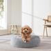 Tucker Murphy Pet™ Anti-Anxiety Calming Dog Cat Round Donut Faux Fur Bed Polyester | 8 H x 23 W x 23 D in | Wayfair