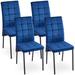 Latitude Run® Mathu Velvet Side Chair Wood/Upholstered/Velvet in Blue | 37.36 H x 22.25 W x 16.56 D in | Wayfair CAF159383C56406194CACD1E60CF58E3