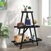 Arlmont & Co. Sevastian Plant Stand Wood/Solid Wood in Black | 42.5 H x 37 W x 11.3 D in | Wayfair A6A4BB836E4349A7BD7797D04D8E7207
