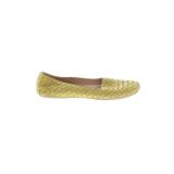 Bottega Veneta Flats: Yellow Print Shoes - Women's Size 37 - Round Toe