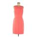 White House Black Market Casual Dress - Sheath: Pink Dresses - Women's Size 8