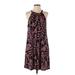 Nicole Miller New York Casual Dress - Midi: Black Paisley Dresses - Women's Size Medium