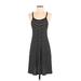 Saturday Sunday Casual Dress - Midi: Black Stripes Dresses - Women's Size Small