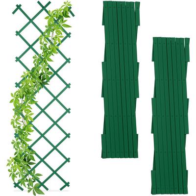 Relaxdays - Rankgitter ausziehbar, 3er Set, Rankhilfe Kletterpflanzen, 180cm, Garten, Balkon, Image
