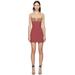 Ssense Exclusive Burgundy Minidress - Black - Nensi Dojaka Dresses