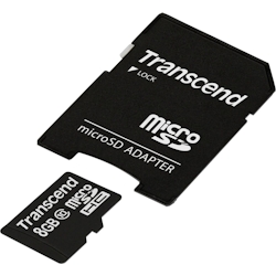 Transcend Premium microSDHC-Karte Industrial 8 GB Class 10 inkl. SD-Adapter TS8GUSDHC10 Image