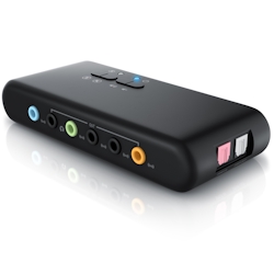CSL externe 7.1 USB Soundkarte für bis zu 8 Lautsprecher Dynamic 3D Surround Sound / mit Treiber Image