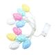 Easter New Product LED Crack Egg Rabbit Mixed Light String Remote Control Battery Box Home Decoration Colorful Light