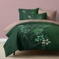 L.T.Home 100% Cotton Sateen Duvet Cover Set Reversible Premium 300 Thread Count Floral Elite Bedding Set