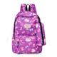 Women's Backpack School Bag Bookbag Commuter Backpack School Daily Floral Print Nylon Lightweight Zipper Pink Dusty Rose Red