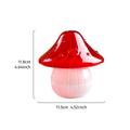 Colored Mushroom Glass Vase - Transparent Hydroponic Flower Vase for Home Decoration, Handmade with Rainbow Spray Painting, Suitable for Living Room, Dining Table, and Desktop Decor