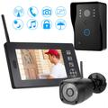 Wireless Video Doorbell 2.4GHz Home Office Wireless Video Intercoms For Home Wireless Video Door Phone Apartment